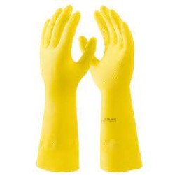 Luva Nitrilmax Amarela CA...