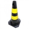 CONE 50 CM PRETO/AMARELO