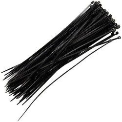 ABRAÇADEIRA PRETA C/ 100...