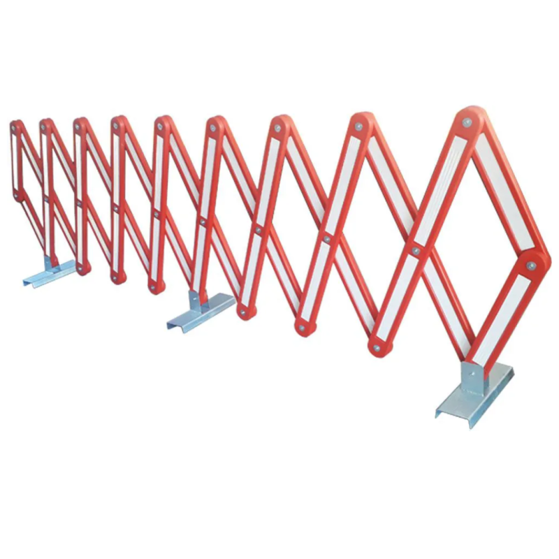 BARREIRA PANTOGRAFICA C/ REFLETIVO LARANJA E BRANCO